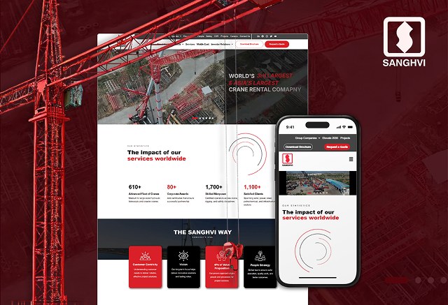 Corporate website design and development for Sanghvi by Graphinet
